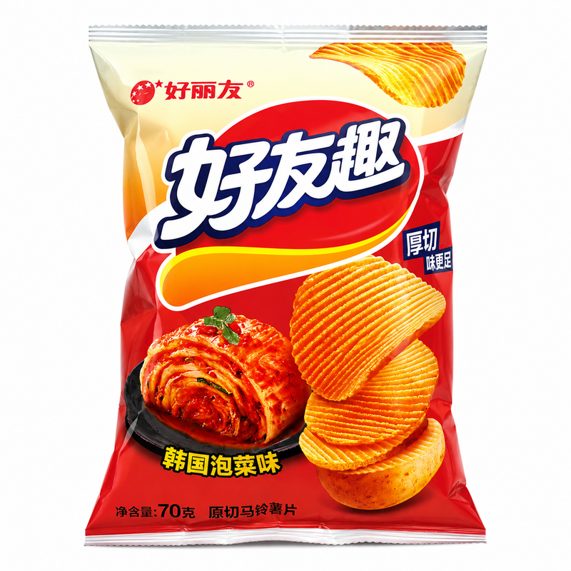 Orion Potatischips med Koreansk Kimchismak 70g