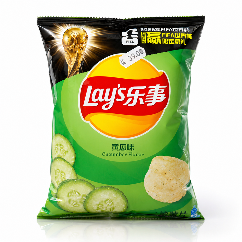 Lay's Potato Chips Cucumber Flavour 乐事黄瓜味薯片 70克