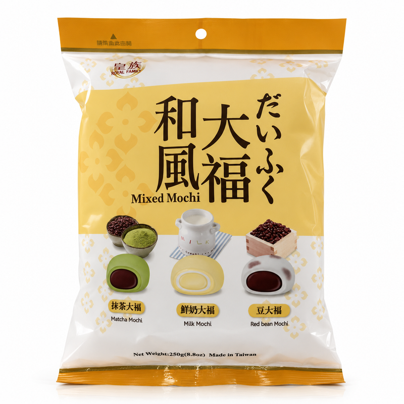 Royal Family Mix Mochi Matcha, Mjölk & Rödböna 250g