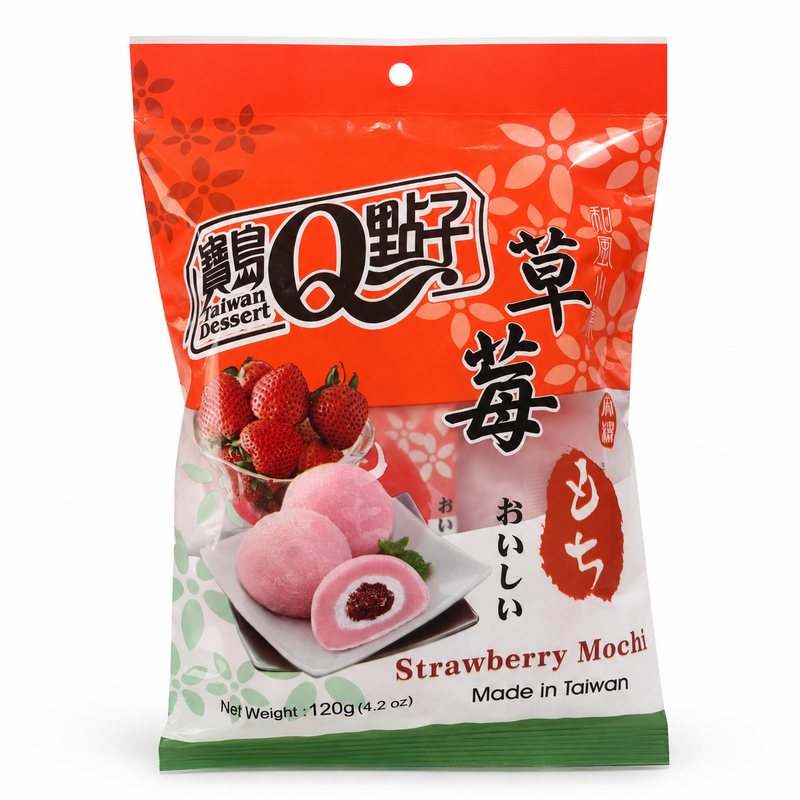 台湾甜点草莓麻糬 宝岛Q点子草莓麻糬 120克