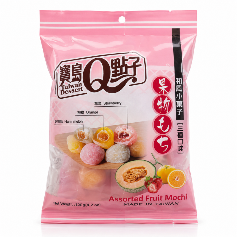 Royal Family Assorted Fruit Mochi 宝岛Q点子和风小果子 120克
