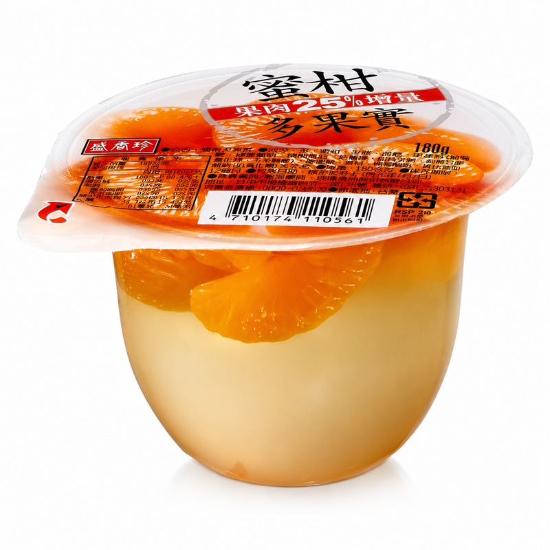 Sheng Xiang Zhen Mandaringelé med Fruktbitar 180g