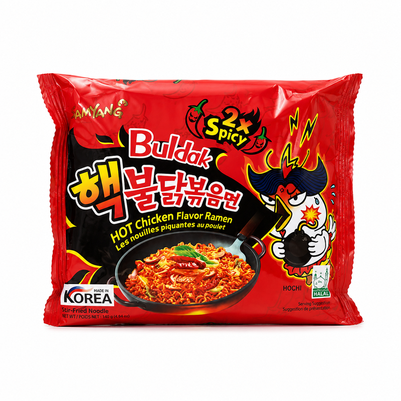 Samyang Hot Chicken Flavor Double Spicy Ramen Dry Noodles 140g