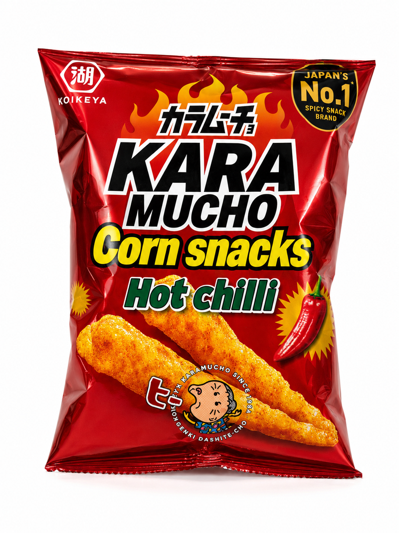 Koikeya Karamucho Corn Snacks Hot Chilli 65g