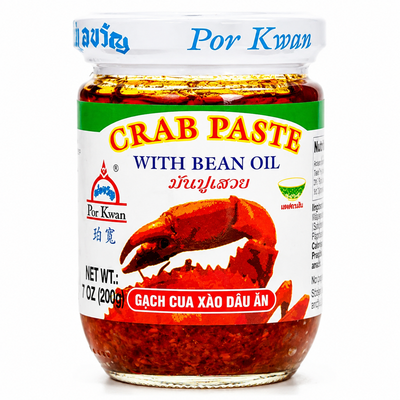 Por Kwan Krabbpasta med Sojabönsolja 200g