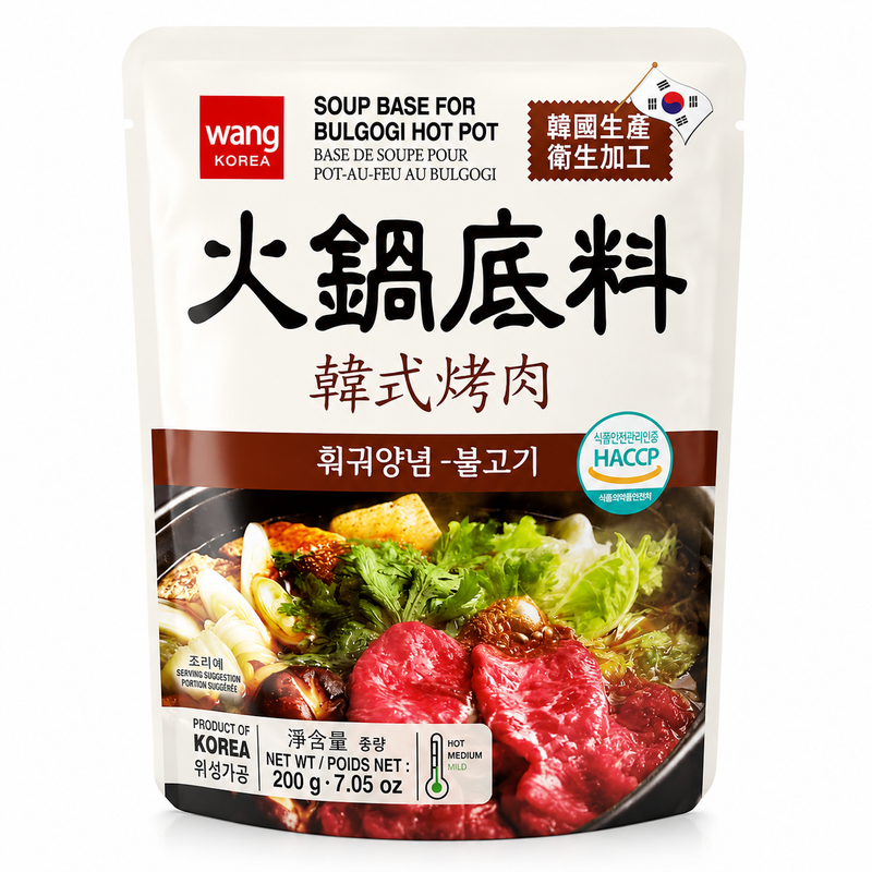 Wang Korea Bulgogi Hot Pot Soup Base 200g