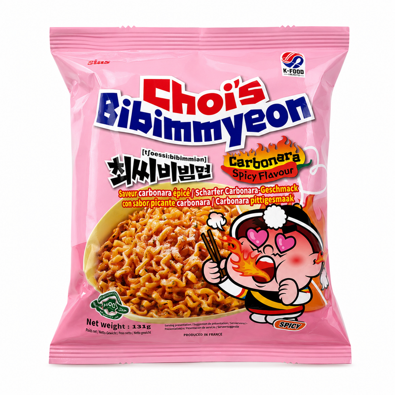 Sias Choice Bibimmyeon Instantnudlar Kryddig Carbonara 131g