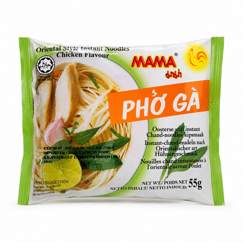 Mama Pho Ga Instant Risnudlar Kycklingsmak 55g
