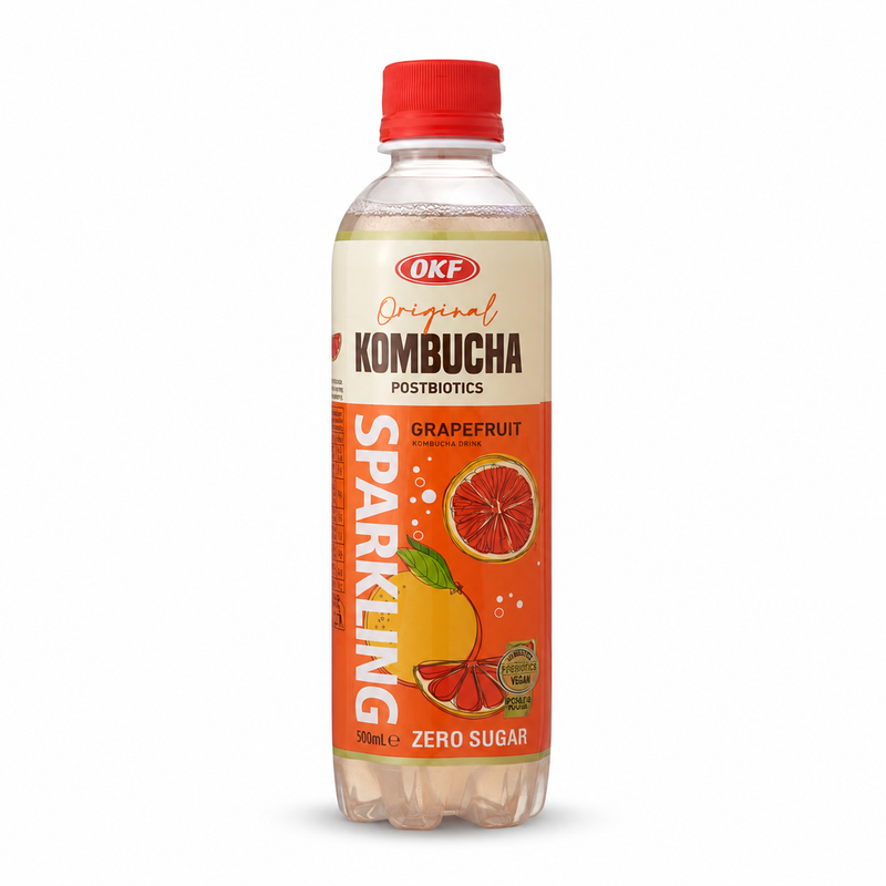 OKF Original Kombucha Grapefrukt Zero Sugar 500ml