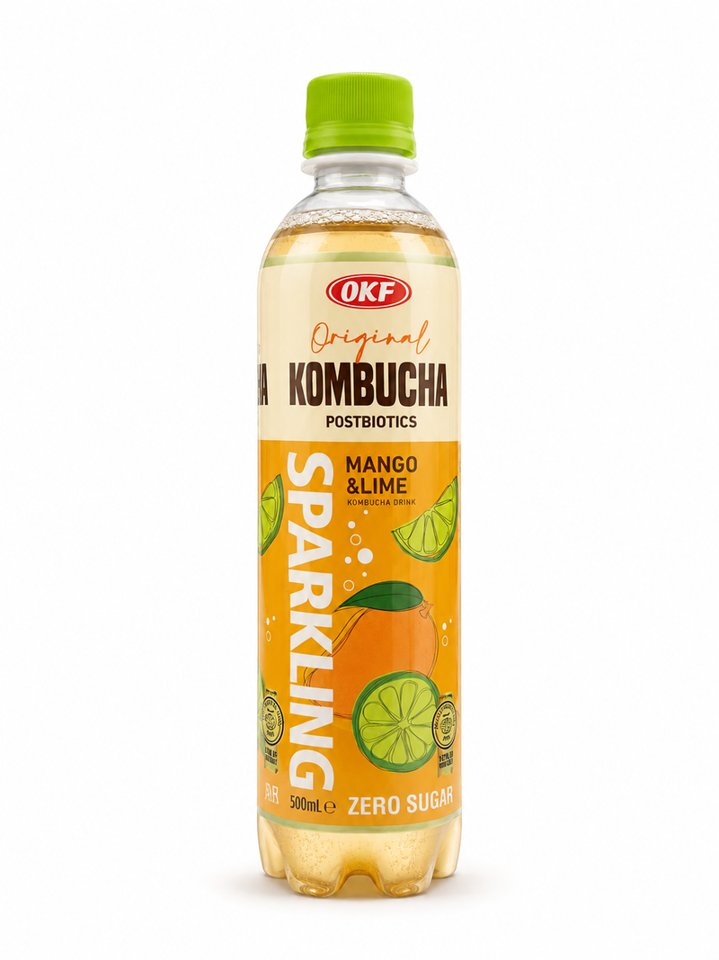 OKF Original Kombucha Mango & Lime Zero Sugar 500ml