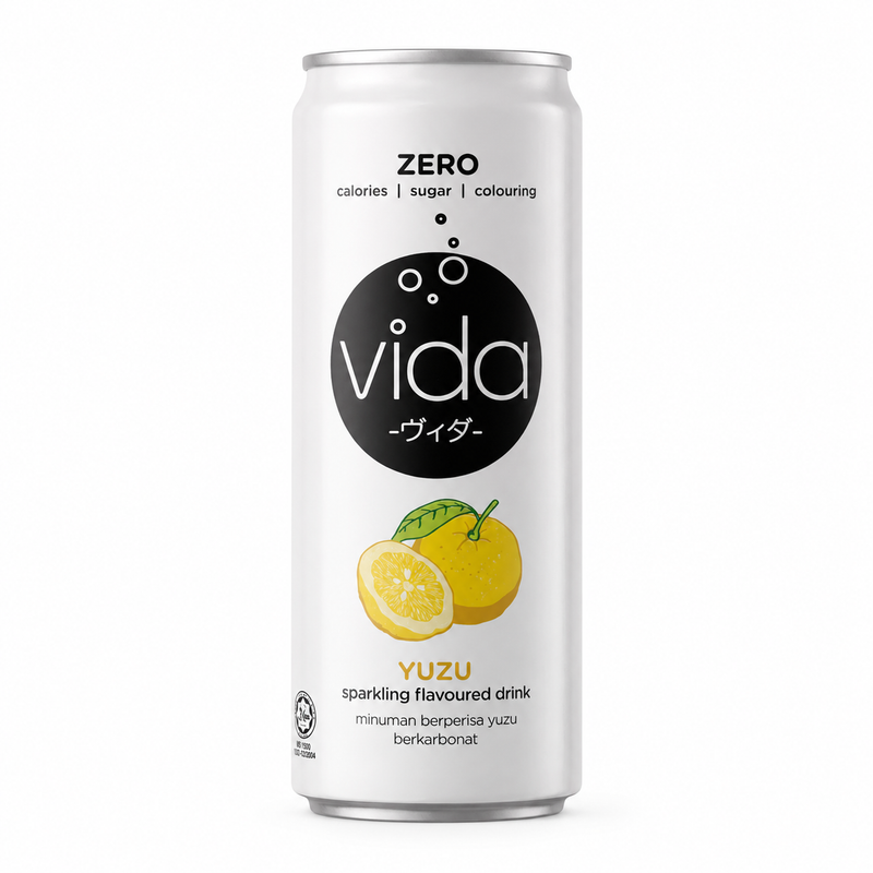 Vida Zero Yuzu Kolsyrad Dryck Sockerfri 325ml