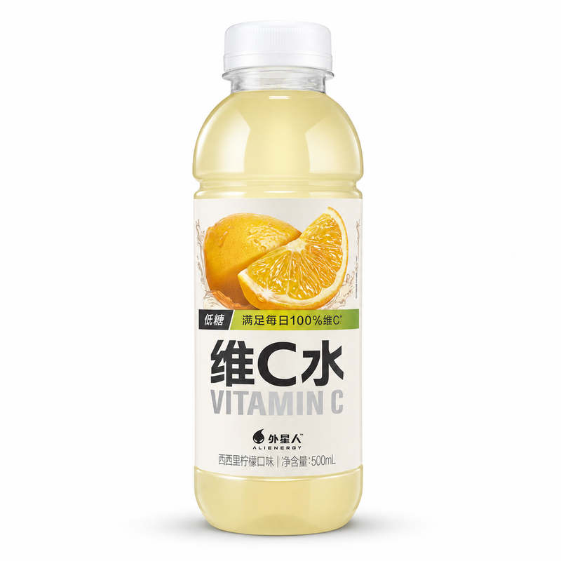 ALIENERGY Vitamin C Vatten Siciliansk Citron 500ml