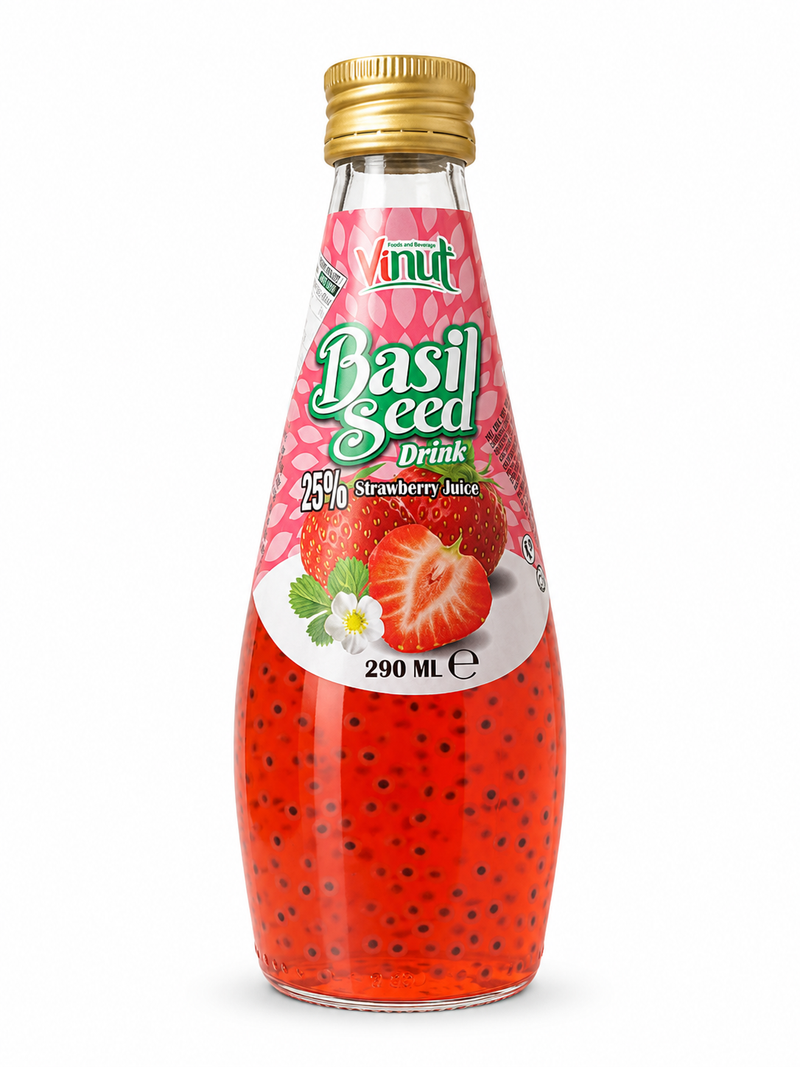 Vinut Basilikafrödryck Jordgubb 290 ml