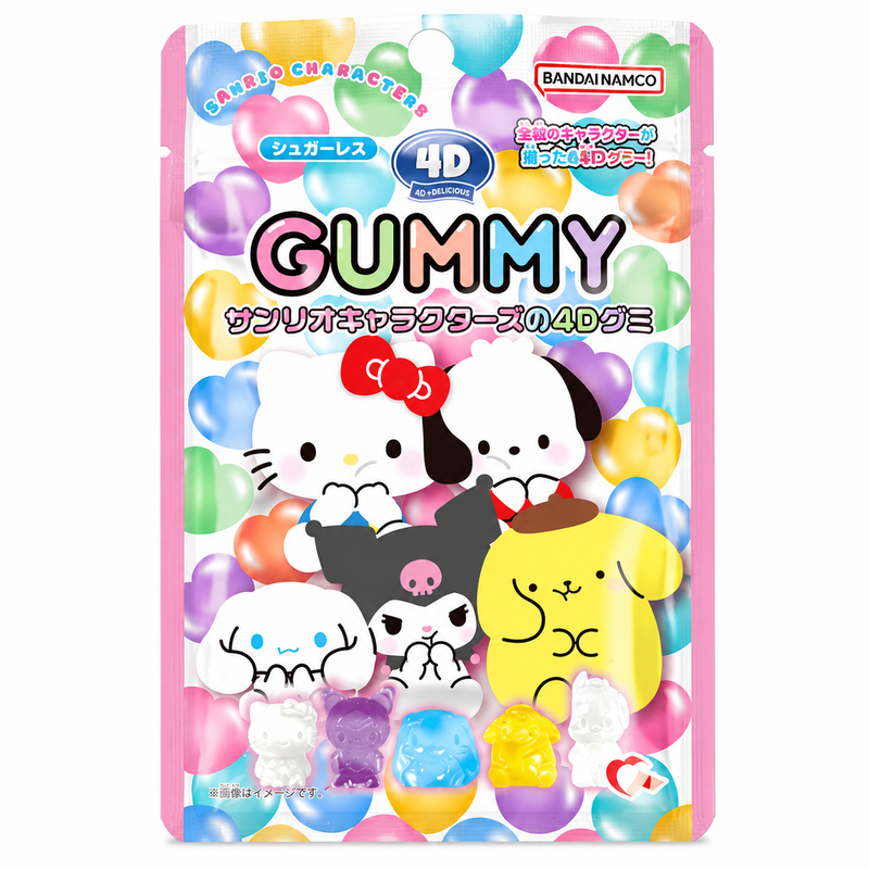 Bandai Namco Sanrio Characters 4D Hjärtgelégodis