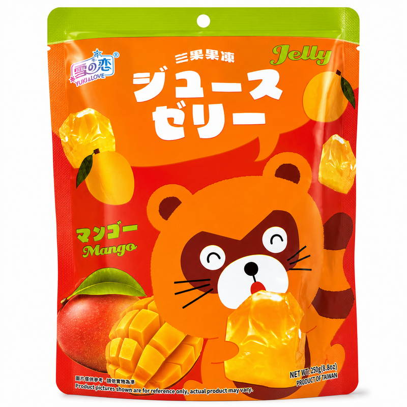 Yuki & Love Mangogelé (Tvättbjörn) 250g