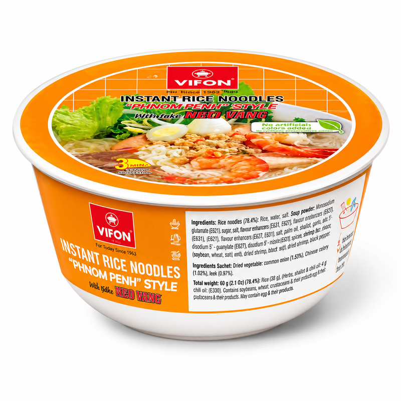 VIFON Instant Risnudlar Phnom Penh Style 60g