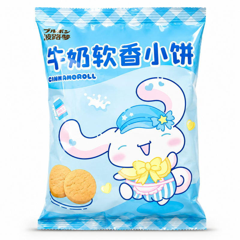 Bourbon Cinnamoroll Mjölkfyllda Kex 28g