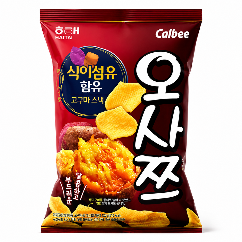Haitai Calbee Osatsu Sweet Potato Chips 海太香甜番薯片 60克