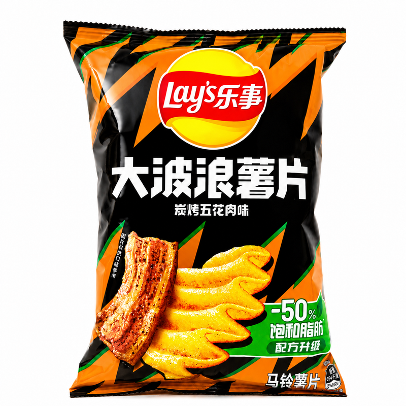 Lay's Wave Potatischips Grillad Fläsk 70g