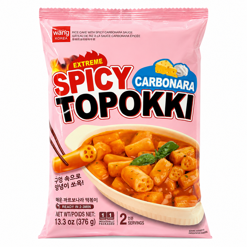 Wang Topokki med Stark Carbonarasås 376g