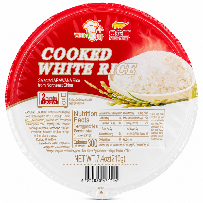 Wkitchen Färdigkokt Vitt Ris 210g