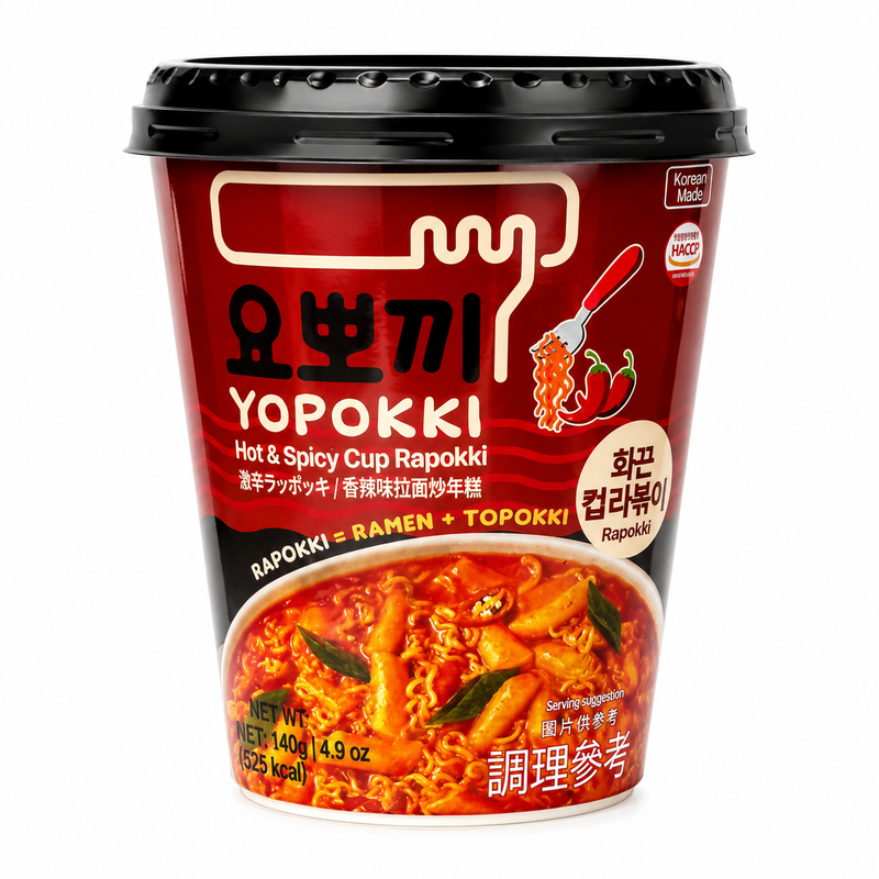 Youngpoong Yopokki Hot Spicy Rapokki Cup 145g