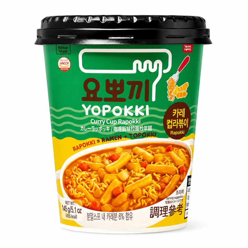 Youngpoong Yopokki Curry Rapokki Cup 145g