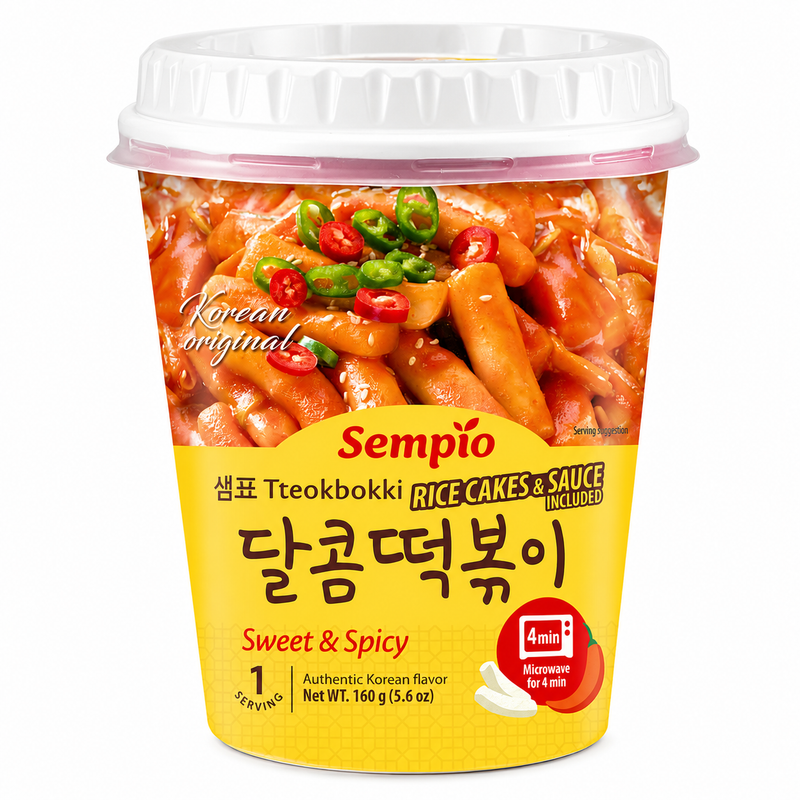 Sempio Instant Tteokbokki Sweet & Spicy Cup 160g