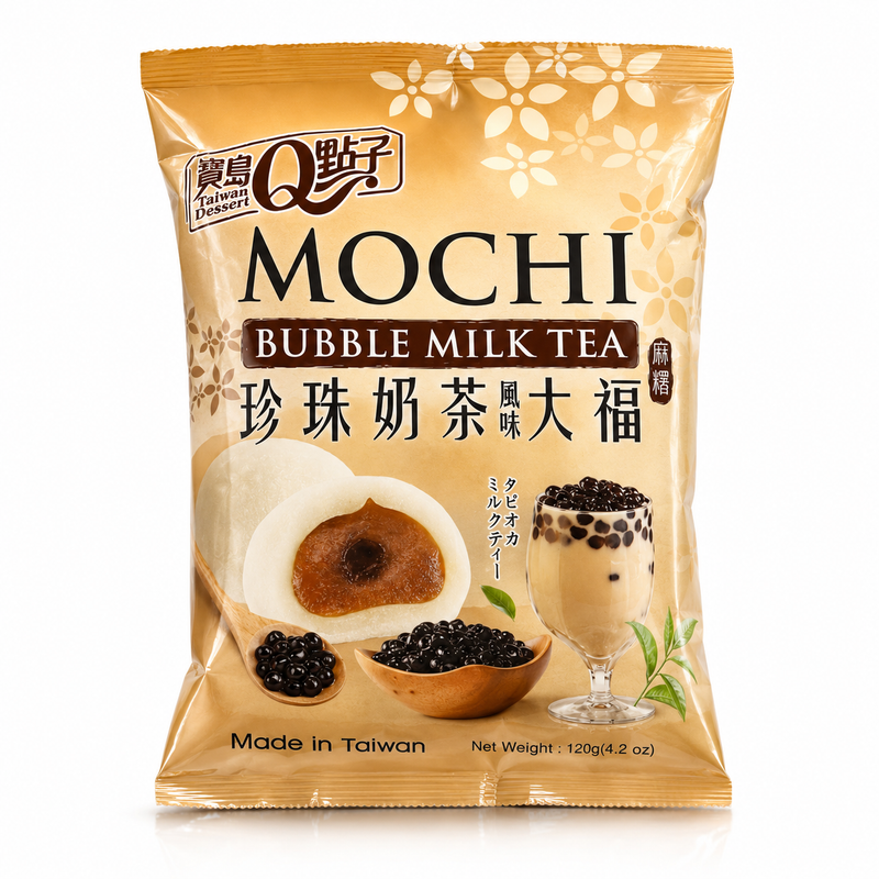 台湾甜点珍珠奶茶麻糬 宝岛Q点子珍珠奶茶大福 120克