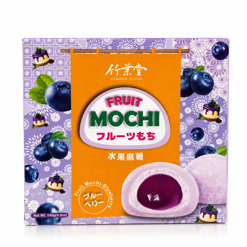 Bamboo House Fruktig Mochi med Blåbärssmak 140g