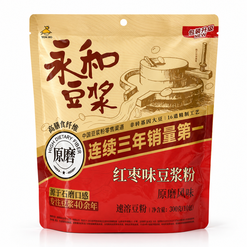 Yon Ho Red Date Flavored Soybean Milk Powder 300g