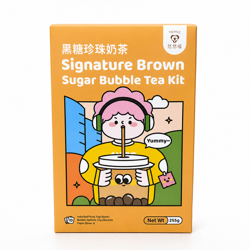 Tokimeki Bubble Tea Kit med Brunt Socker 255g