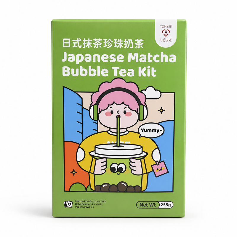 Tokimeki Japanese Matcha Bubble Tea Kit 日式抹茶珍珠奶茶包 255克
