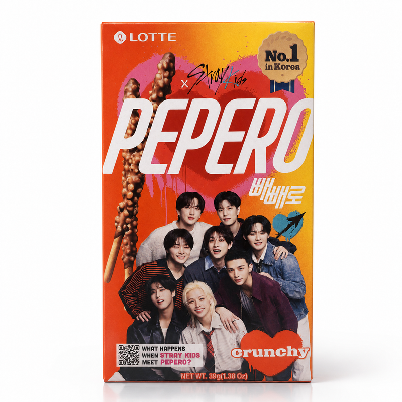 Lotte x Stray Kids Pepero Crunky Choklad 39g
