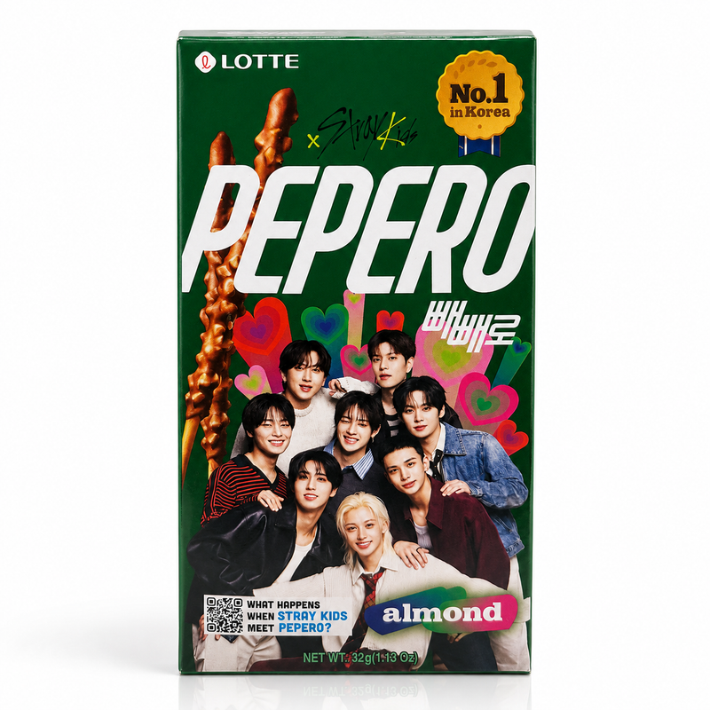 Lotte x Stray Kids Pepero Mandel & Choklad 32g