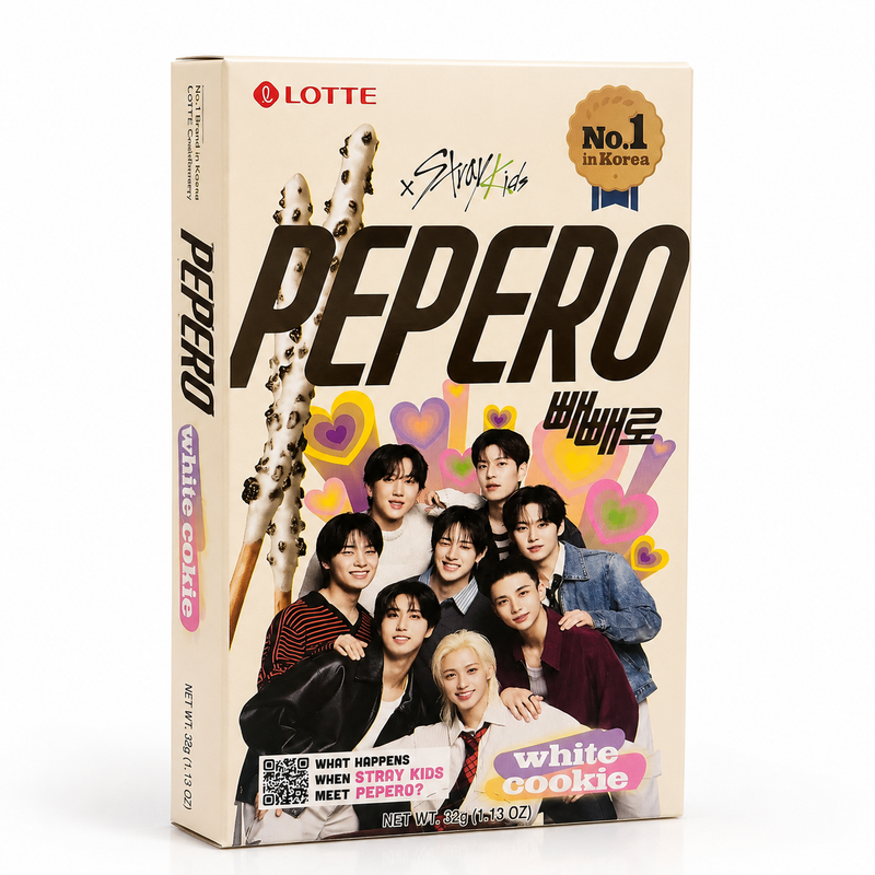 Lotte x Stray Kids Pepero Vit Choklad 32g