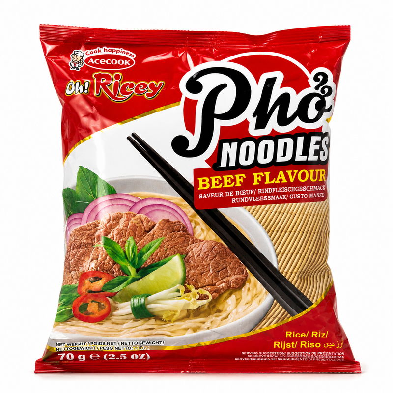 Acecook Pho risnudlar med nötköttssmak 70g