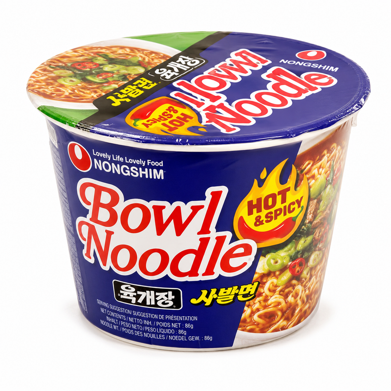 Nongshim Bowl Noodle starka snabbnudlar 100g
