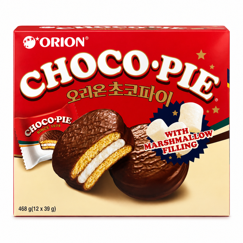 Orion Choco Pie med marshmallowfyllning 468g