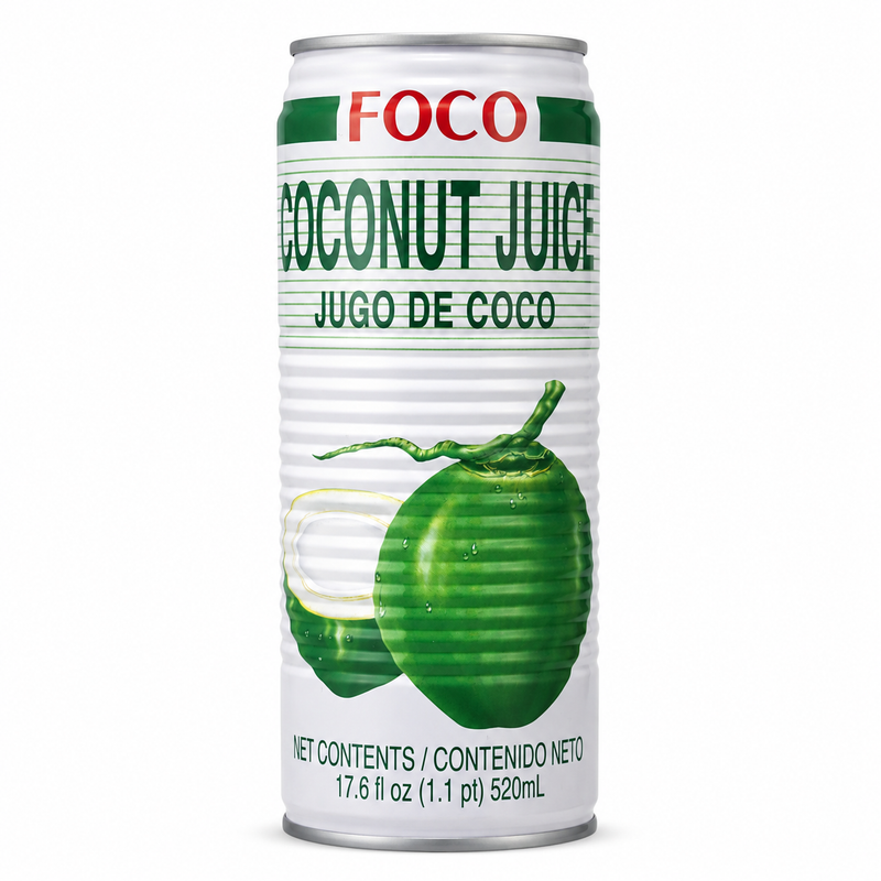 FOCO Kokosjuice med kokoskött 520ml
