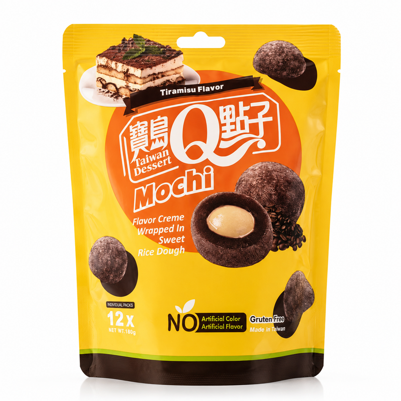 Taiwan Dessert Mochi med Tiramisusmak 180g