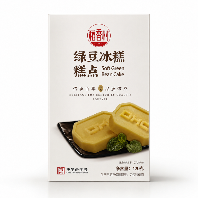 Daoxiangcun Soft Green Bean Cakes 稻香村绿豆冰糕 120g