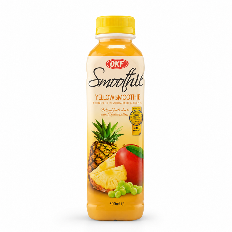 OKF Yellow Smoothie med ananas, vita druvor och mango 500ml