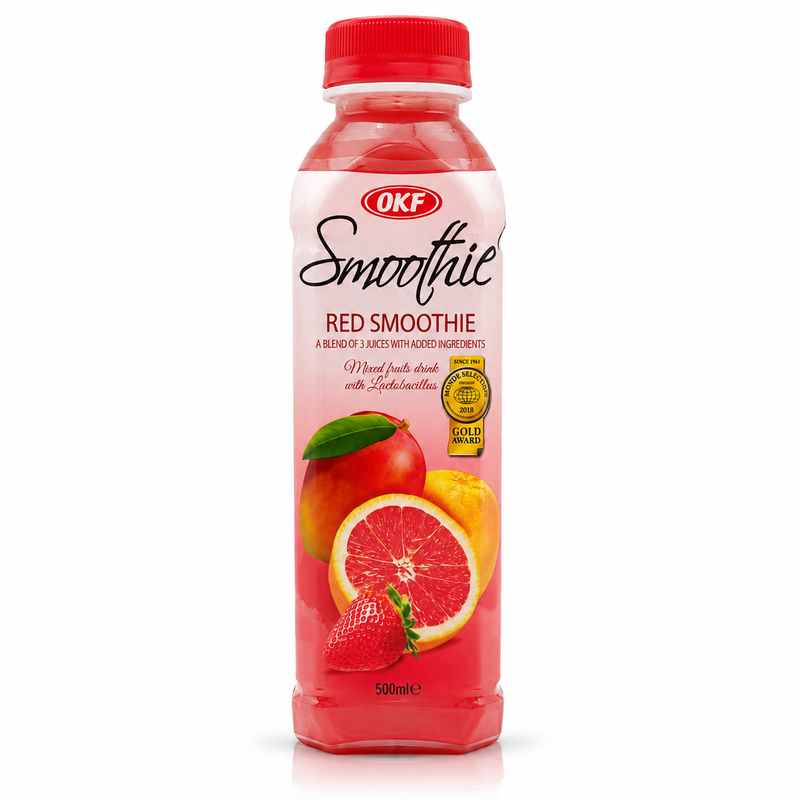OKF Red Smoothie med grapefrukt, jordgubb och mango 500ml