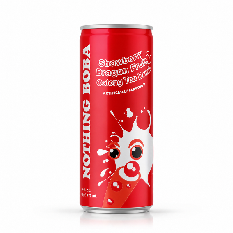 Popping Boba oolongte med jordgubb och drakfrukt 240ml