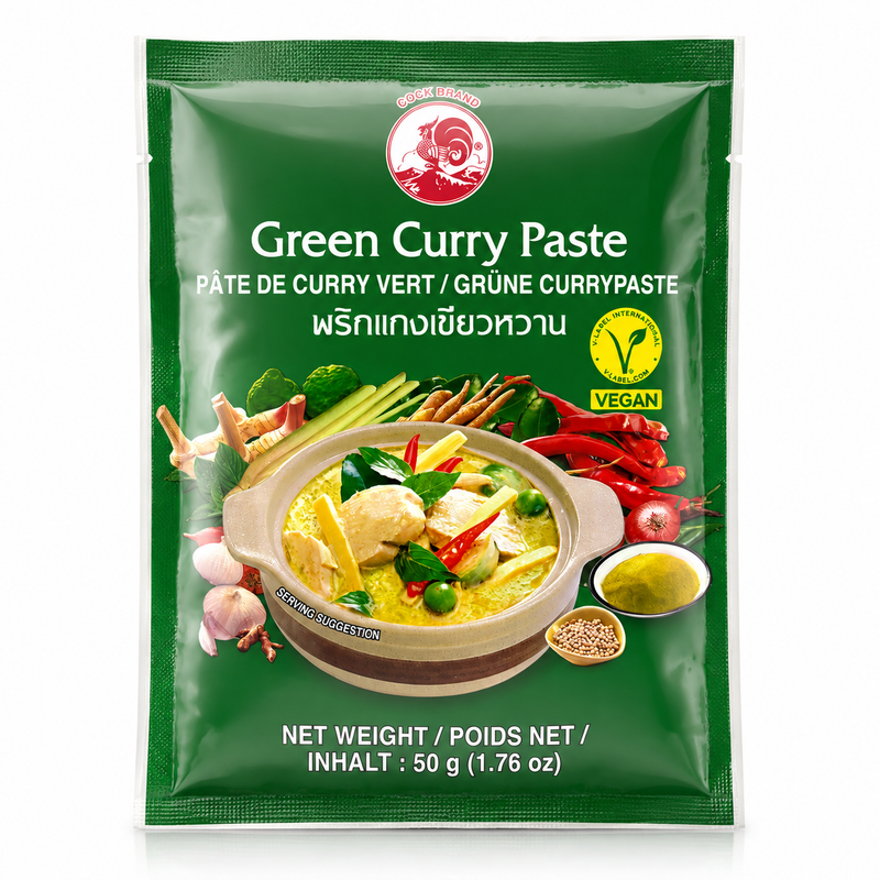 Cock Brand grön currypasta 50g