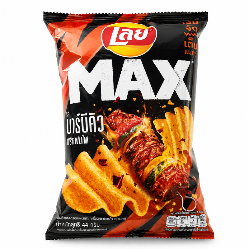 Lay’s Max potatischips BBQ & Prik Pon Fai 44g