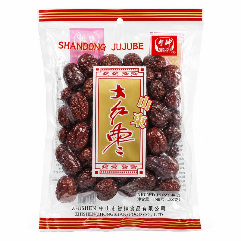 Zhishen torkade röda dadlar 500g