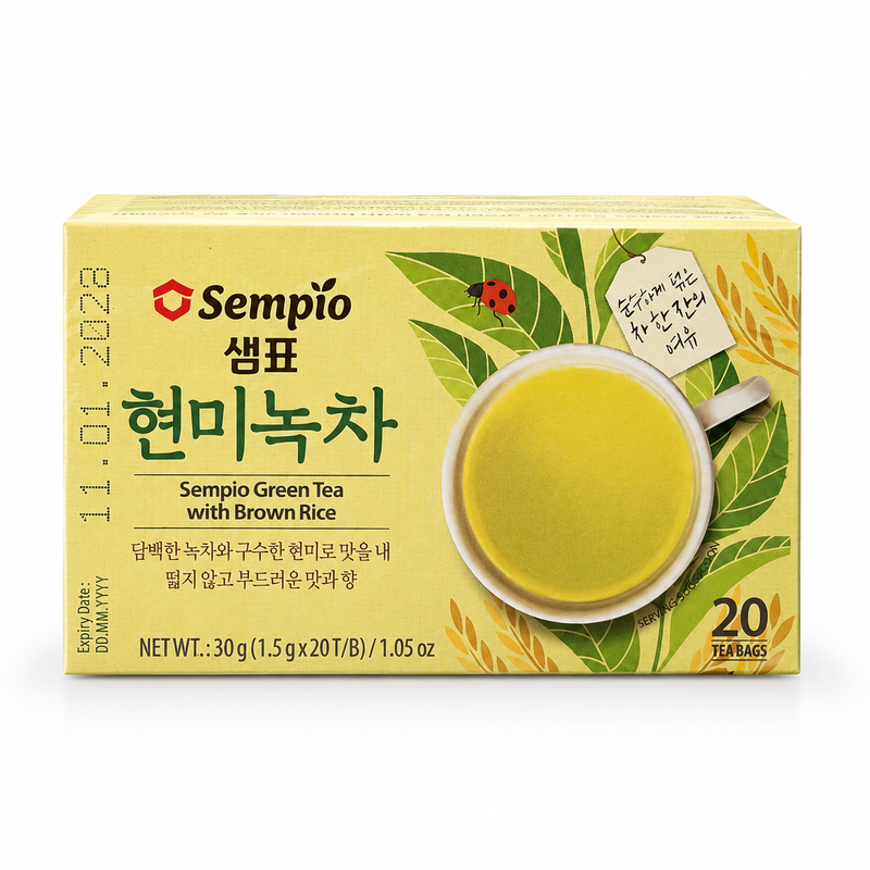 Sempio grönt te med brunt ris 30g