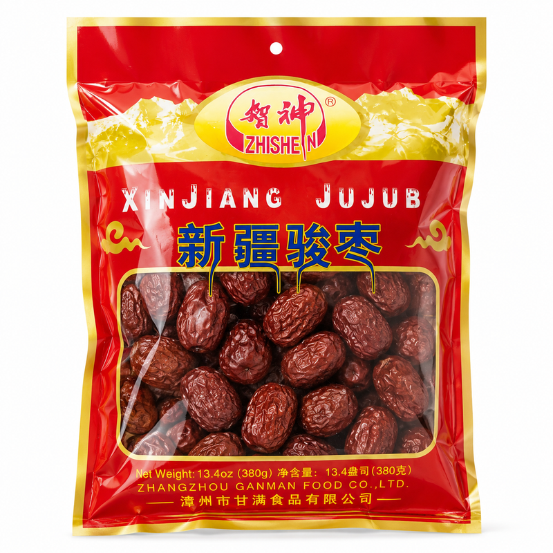 Zhi Shen Torkade Röda Jujuber från Xinjiang 380g